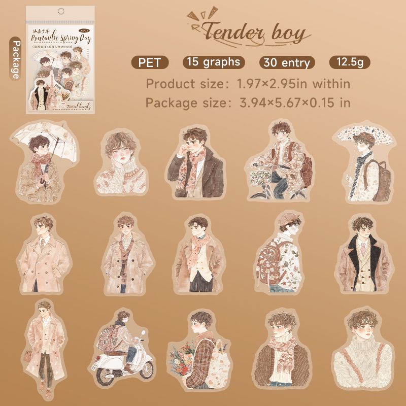 Romantic Spring Day Stickers