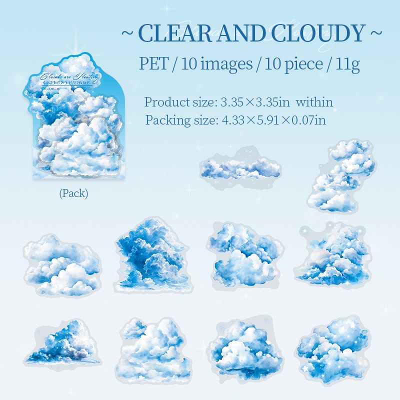 Floating Clouds Sticker