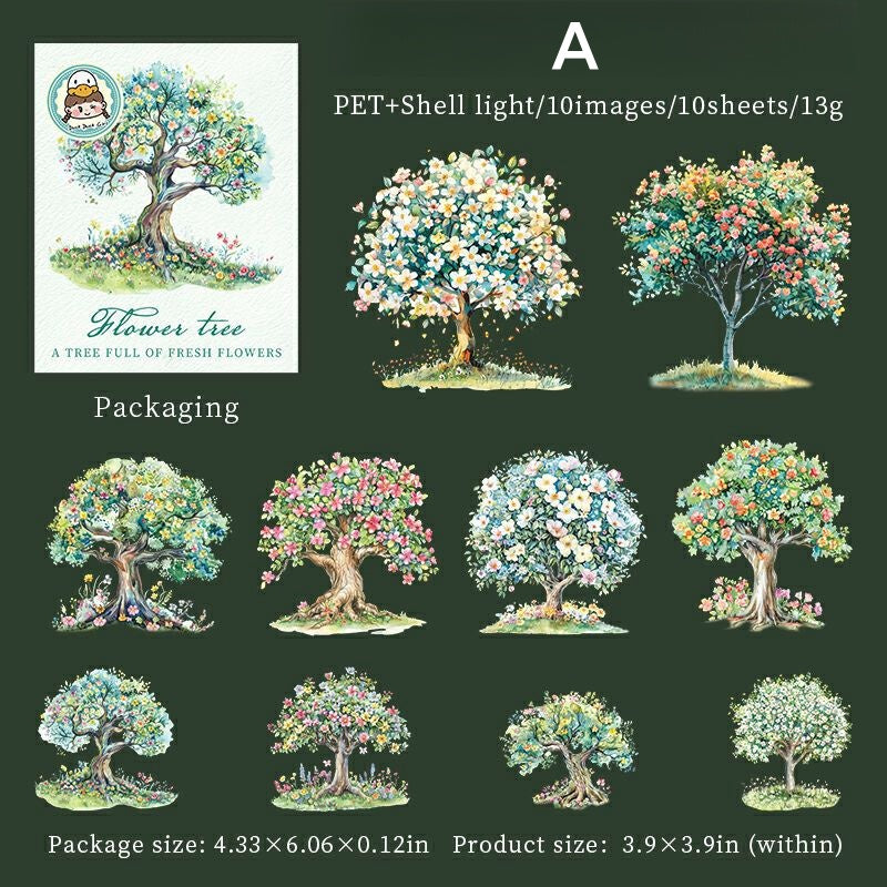 Blooming Trees Stickers