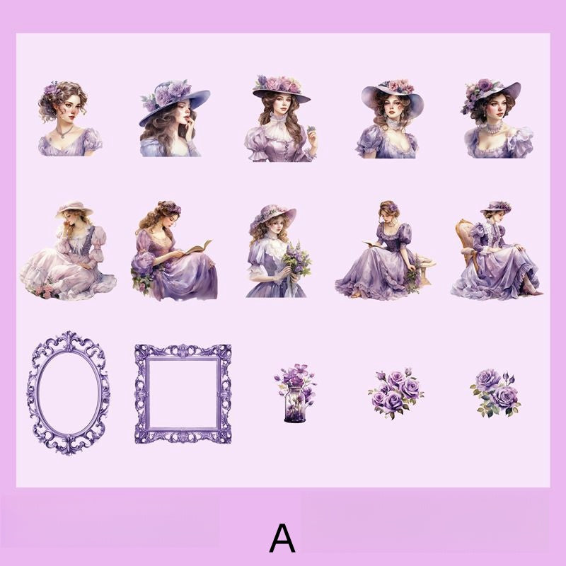 Victorian Elegant Ladies Sticker