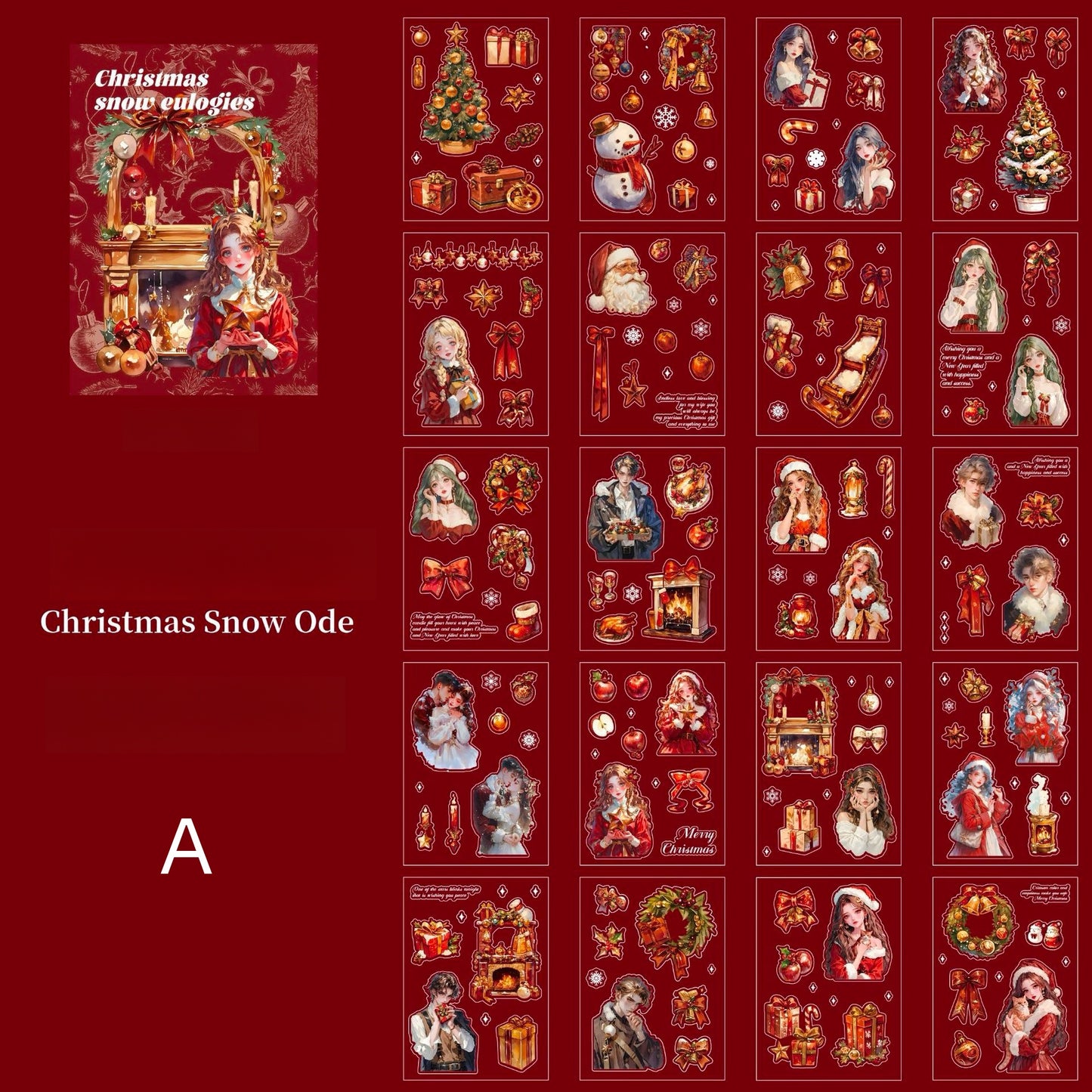 Christmas Night Snapshot Sticker Book