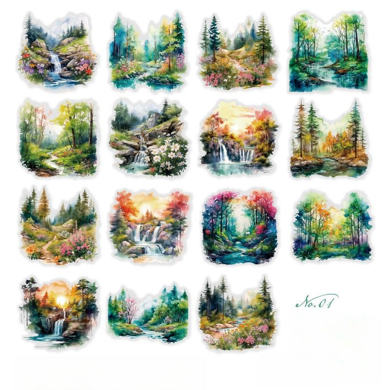 Twilight Woods Stickers