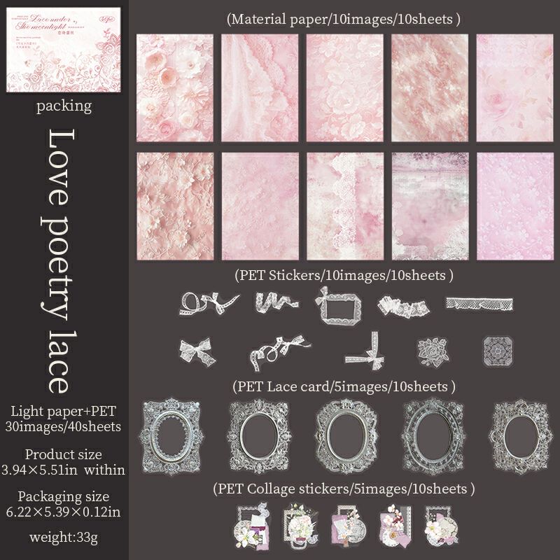 Lace Under the Moonlight Material Pack