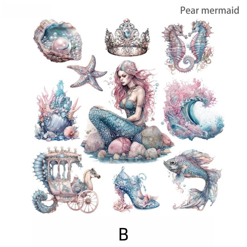 Mermaid Sea God Sticker