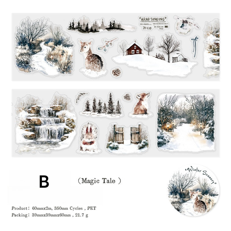 Winter Scene Pre-cut Tape