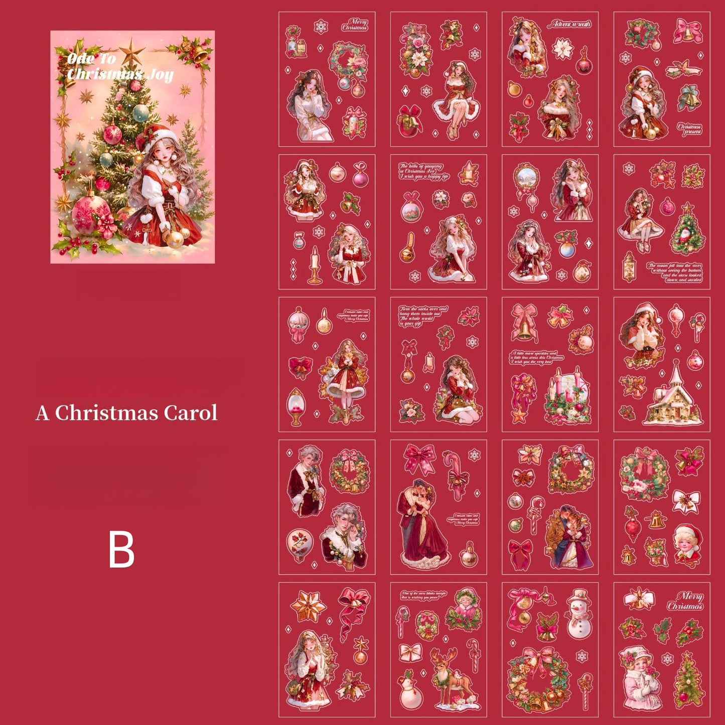 Christmas Night Snapshot Sticker Book