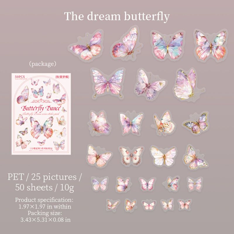 Dancing Butterflies Sticker