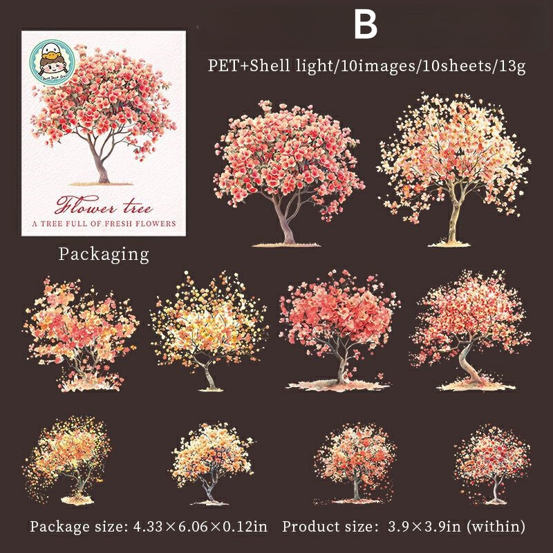 Blooming Trees Stickers