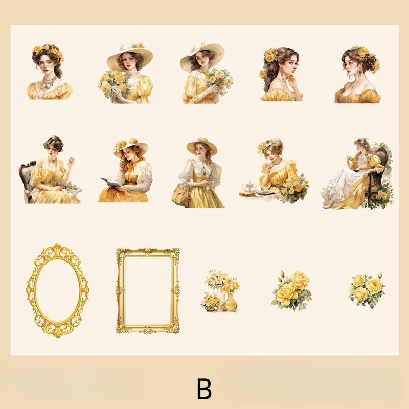 Victorian Elegant Ladies Sticker