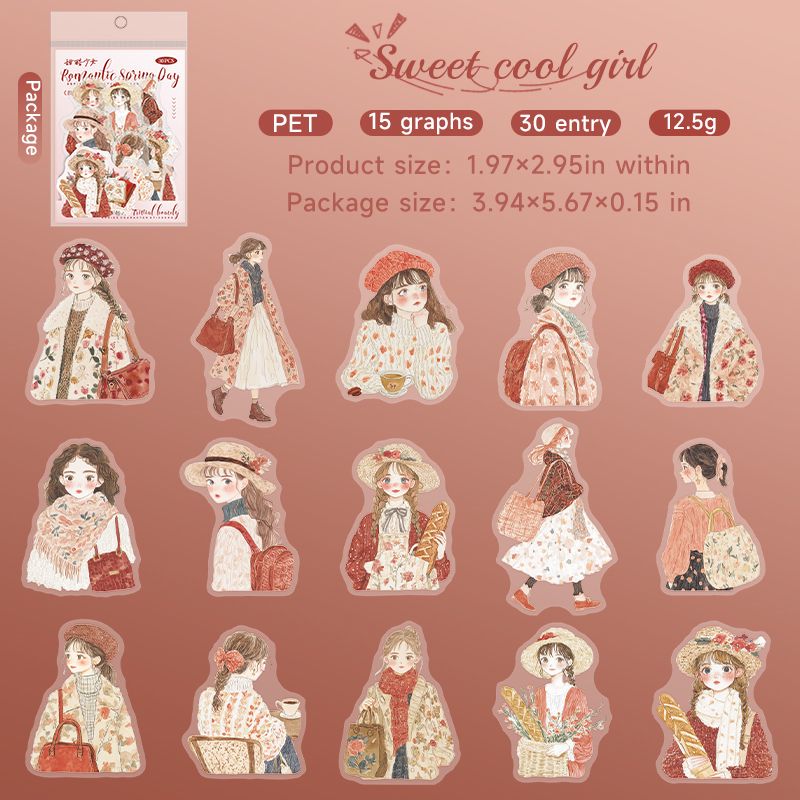 Romantic Spring Day Stickers