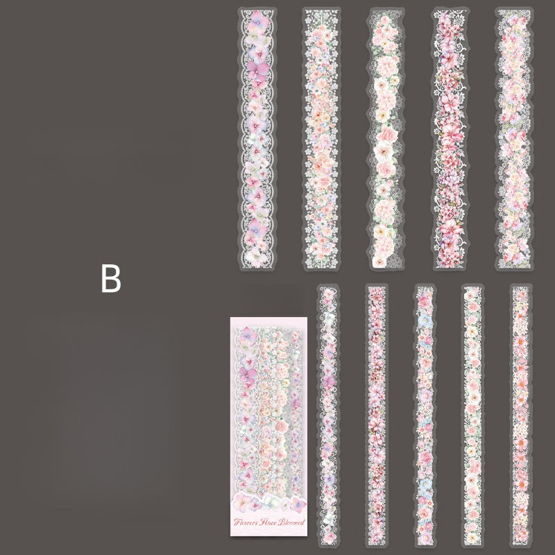 Bloom Floral Lace Stickers