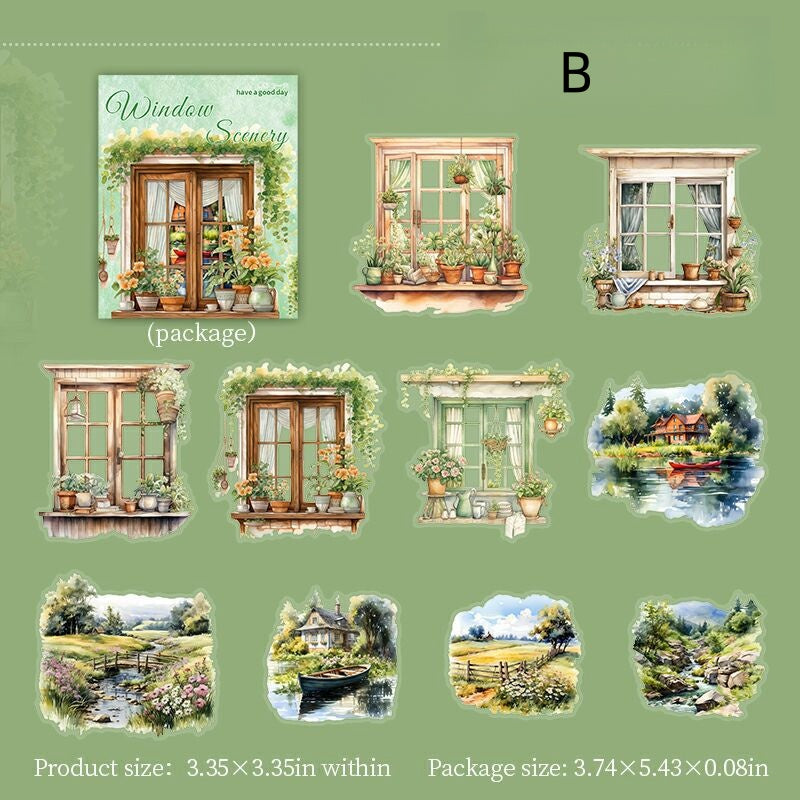 Four Seasons Window View Stickers