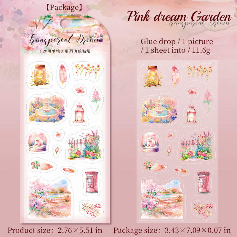 Transparent Dream Resin Stickers