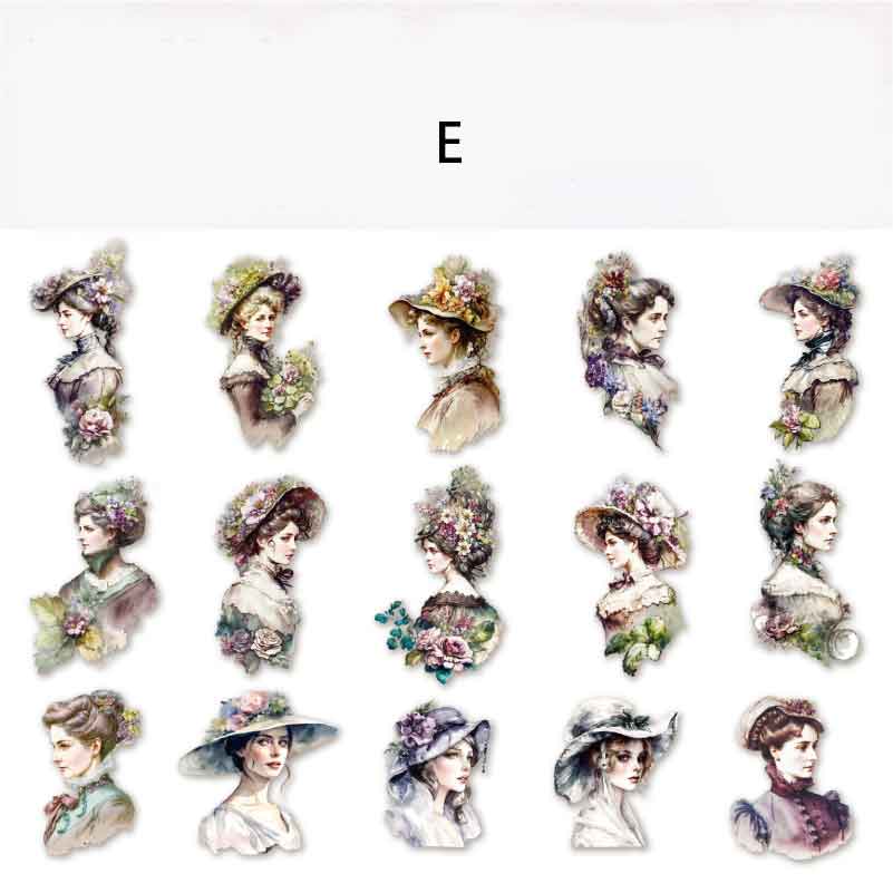 European Style Women Stickers