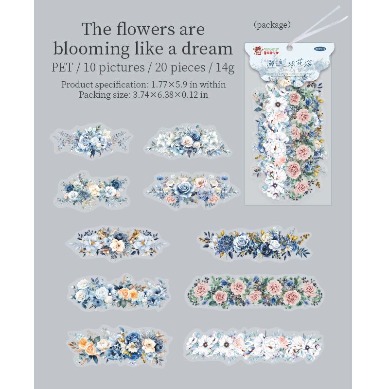 Encounter A Sea of Flowers Stickers