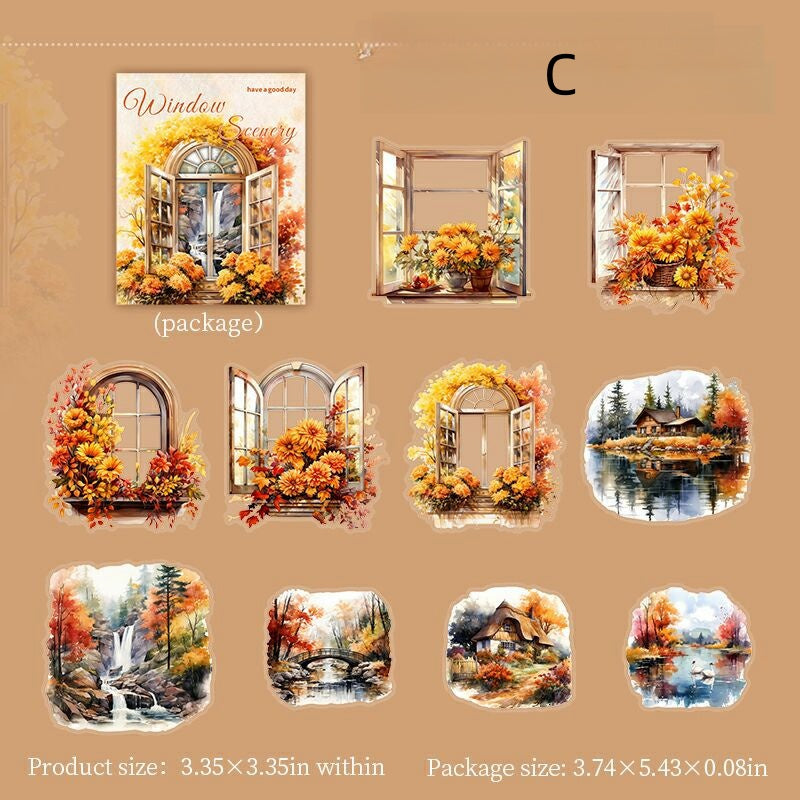 Four Seasons Window View Stickers