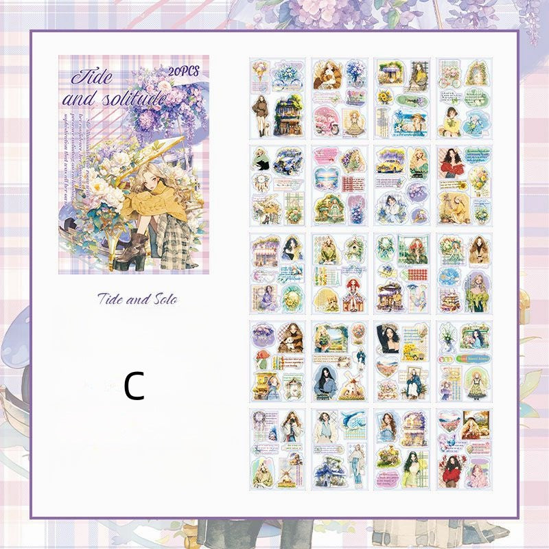 Orchid Field Sticker Book