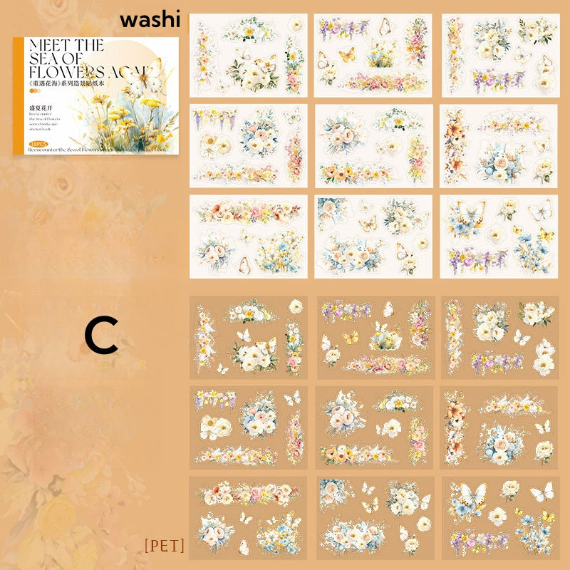 Flower Fields Sticker Book