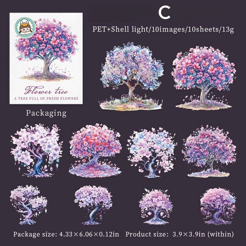 Blooming Trees Stickers