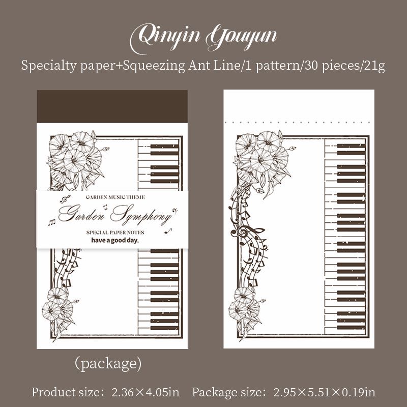 Garden Symphony Notepads 30pcs