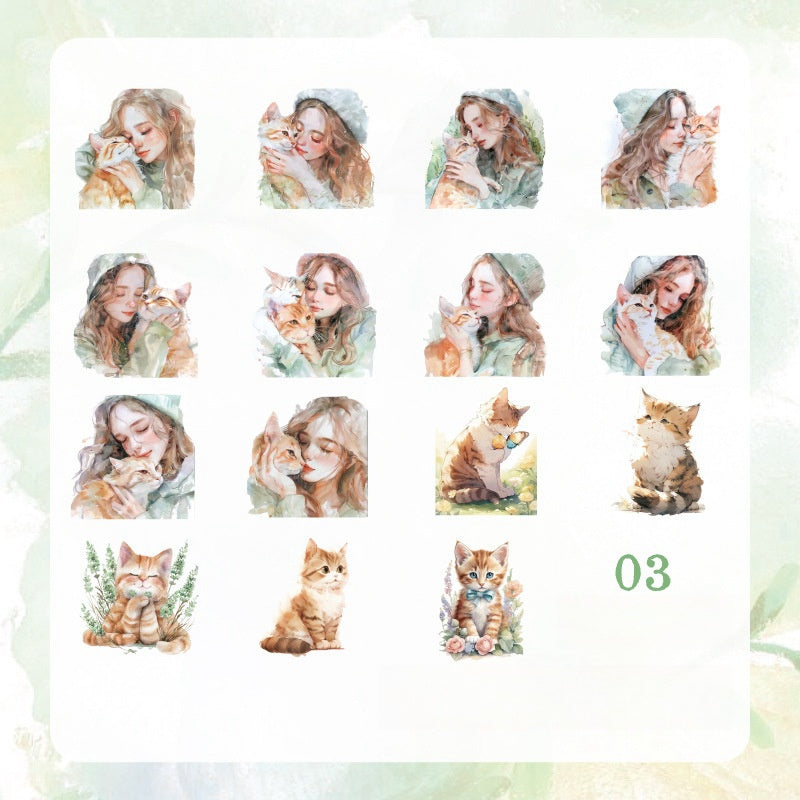 Kittens & Girls Stickers