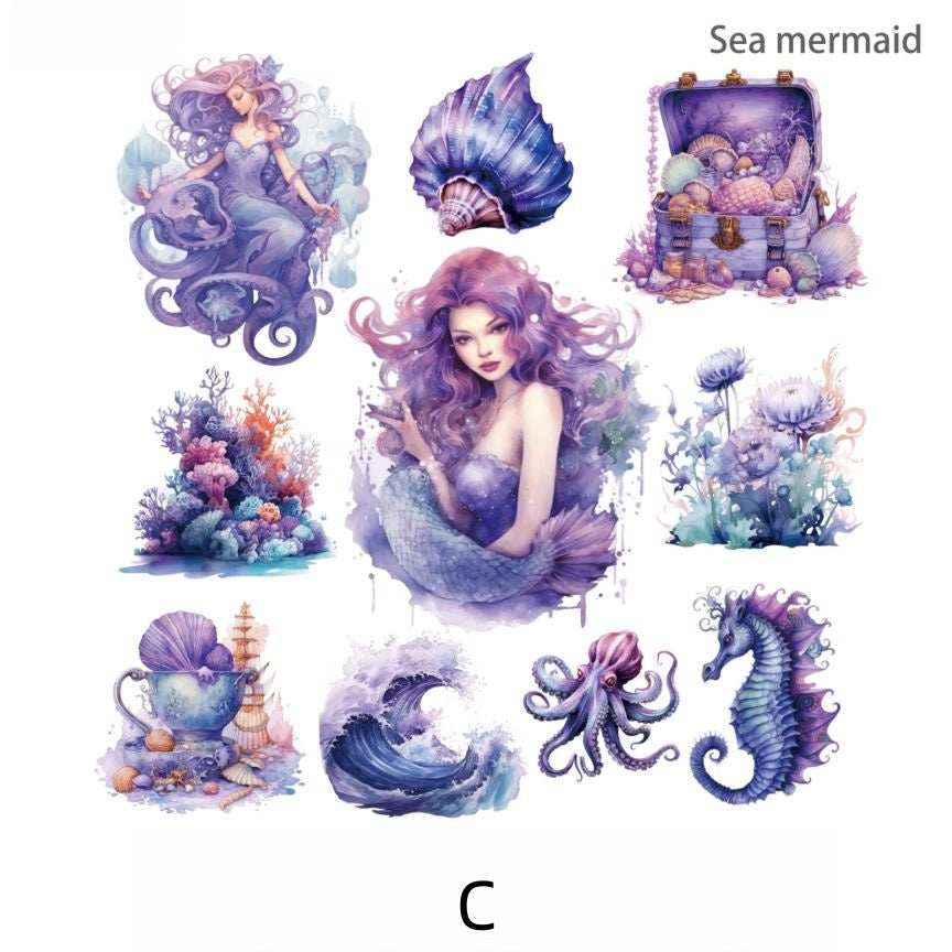 Mermaid Sea God Sticker