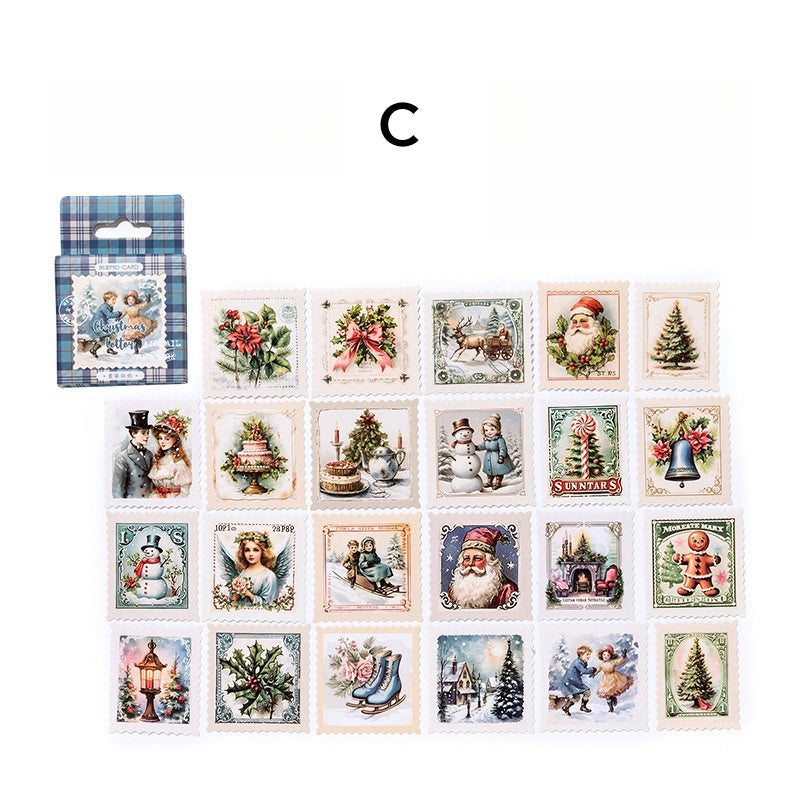 Christmas Greetings Boxed Stickers