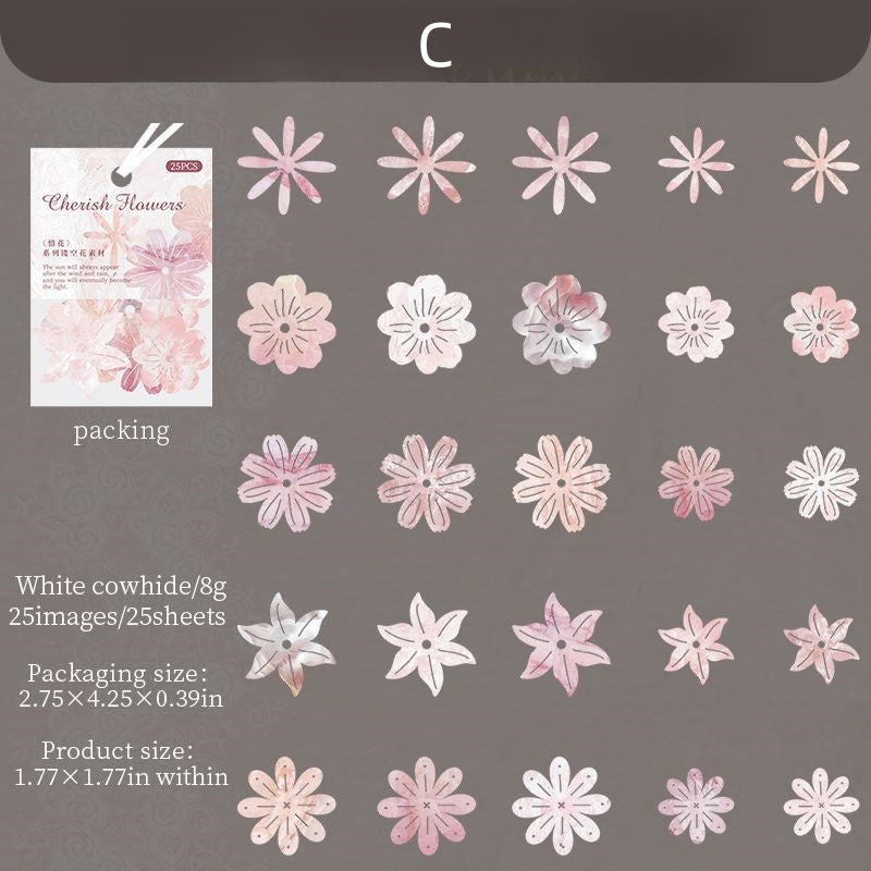 Cherished Blossoms Die-Cut Floral Stickers