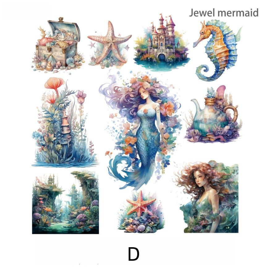 Mermaid Sea God Sticker