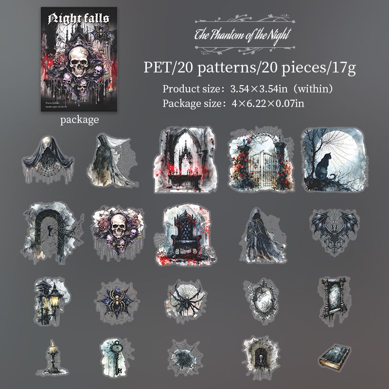 Nightfall Gothic Stickers