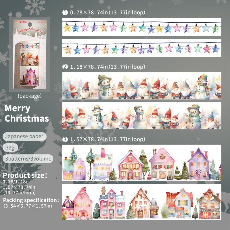 Starlit Christmas Tape Set