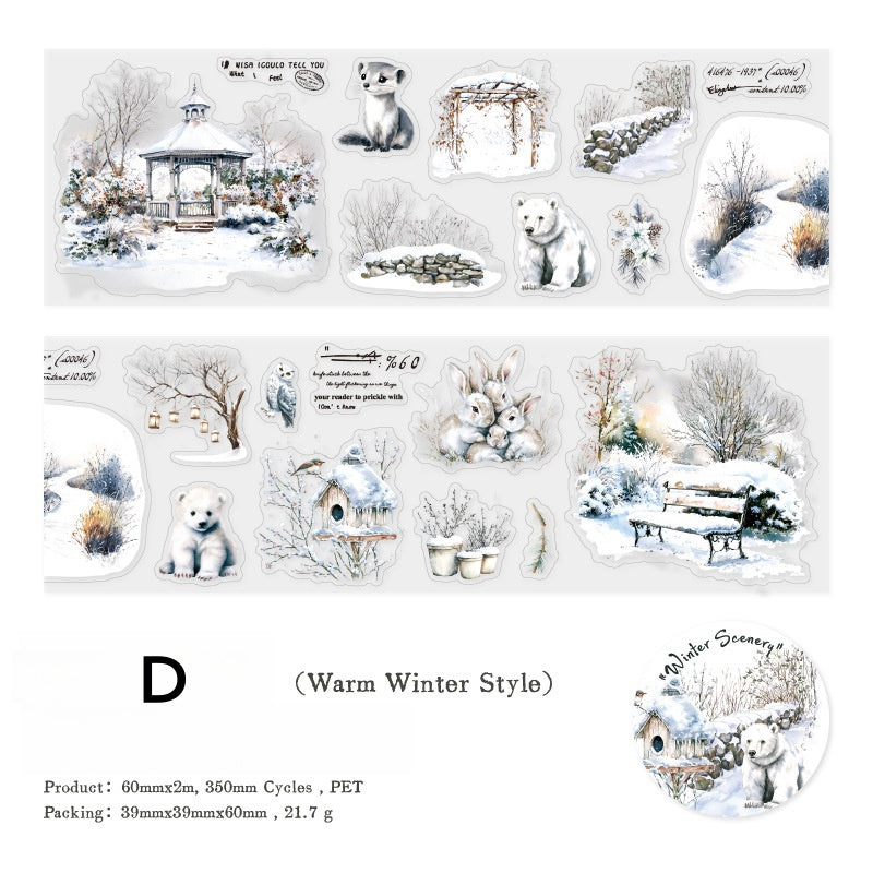 Winter Scene Pre-cut Tape