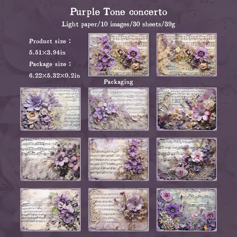 Melody of Flowers Material Papers