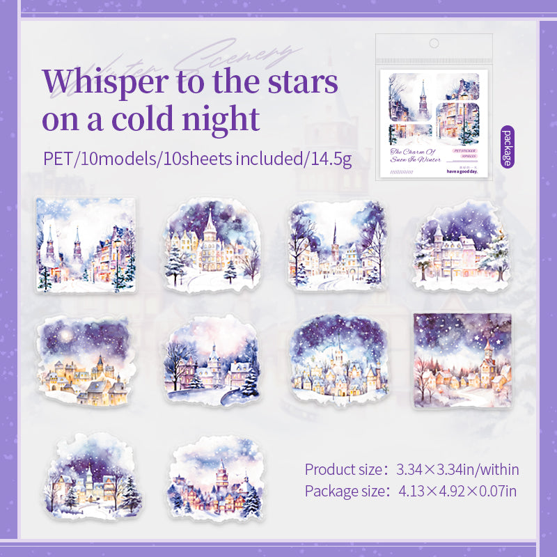 Winter Snow Melody Sticker