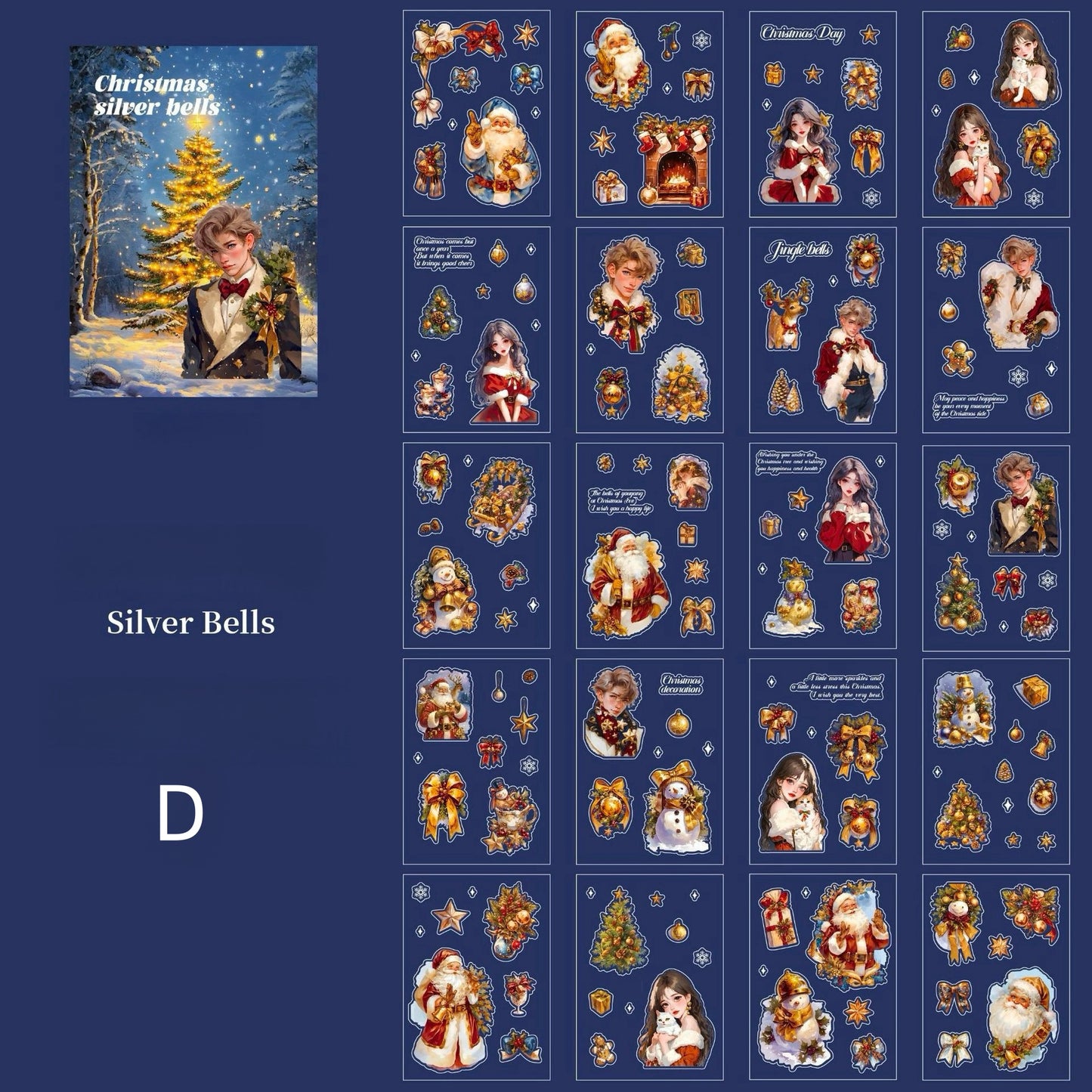 Christmas Night Snapshot Sticker Book