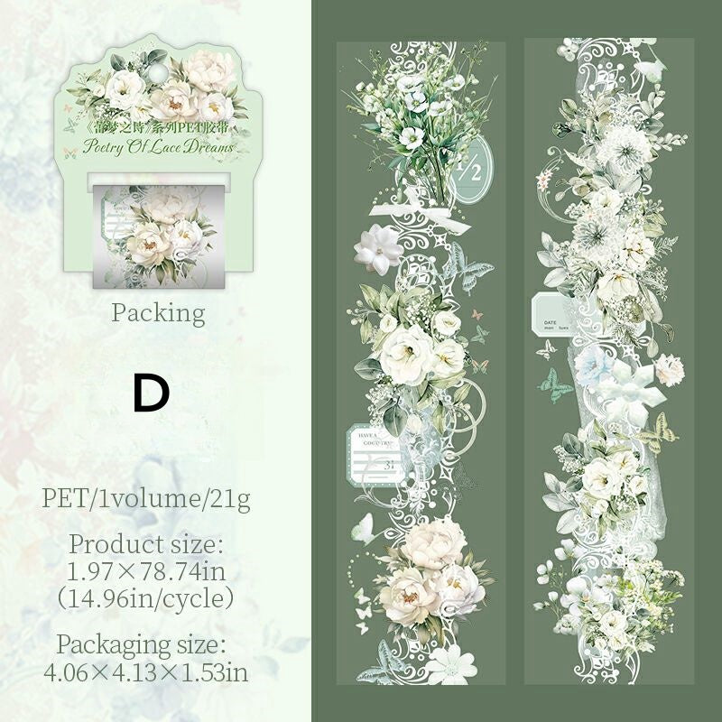 Dreamy Blossom PET Tape