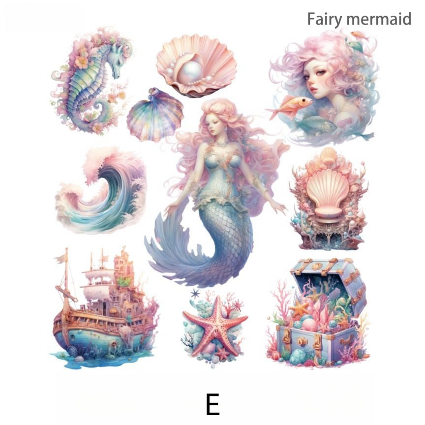 Mermaid Sea God Sticker