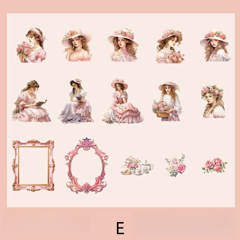 Victorian Elegant Ladies Sticker