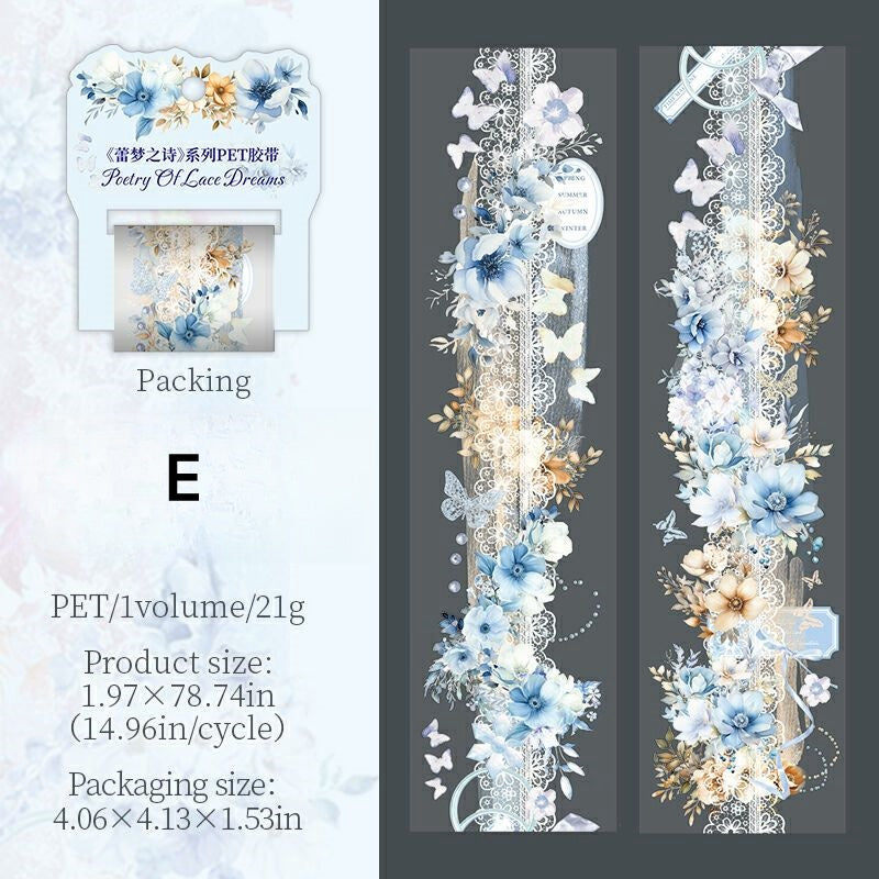 Dreamy Blossom PET Tape