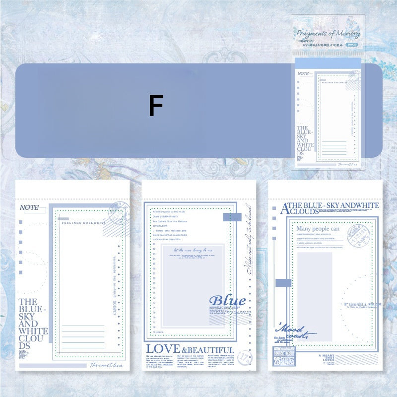 Memory Fragments Memo Pad