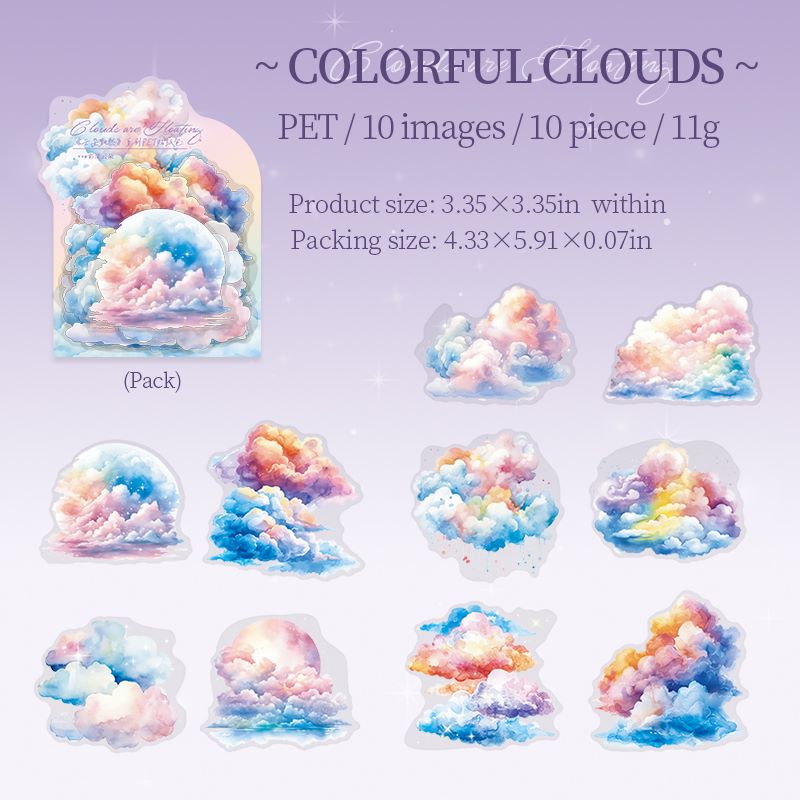 Floating Clouds Sticker