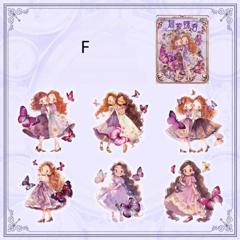 Butterfly Maiden Seashell Light Stickers