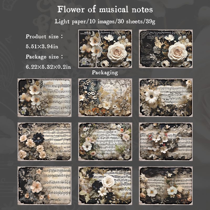 Melody of Flowers Material Papers