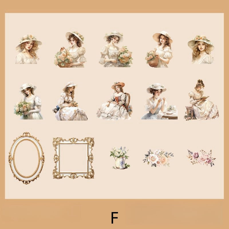 Victorian Elegant Ladies Sticker