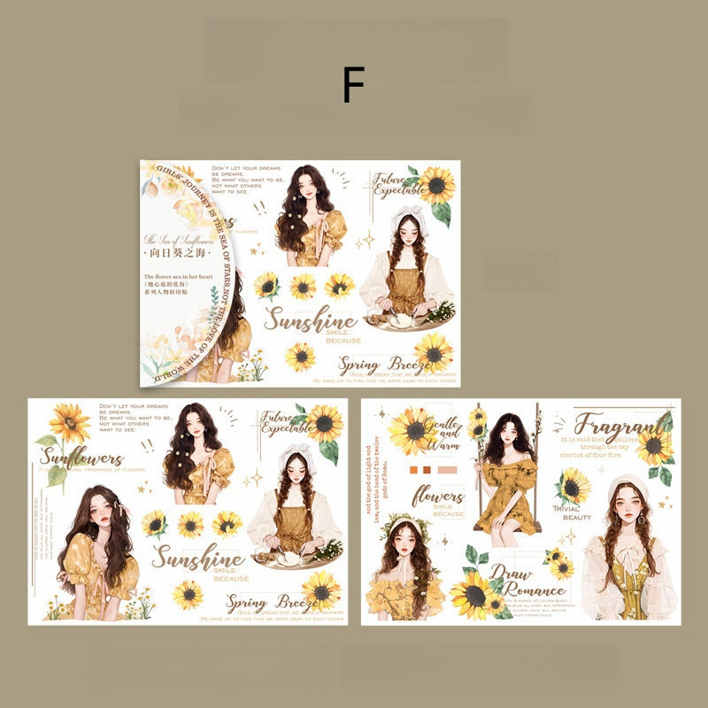 Sea of Flowers Transfer Stickers