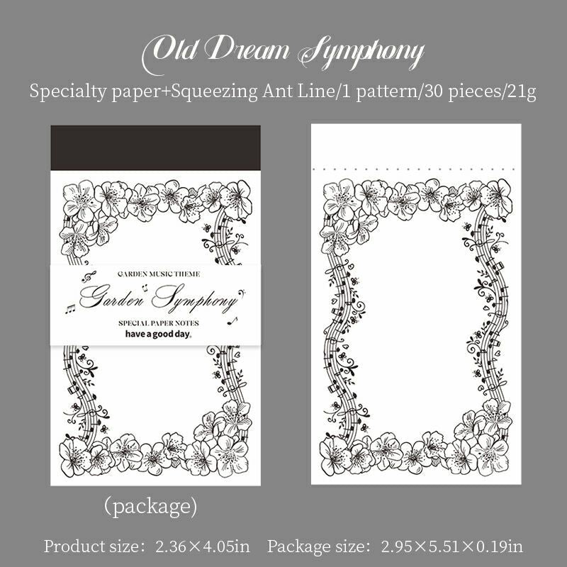 Garden Symphony Notepads 30pcs