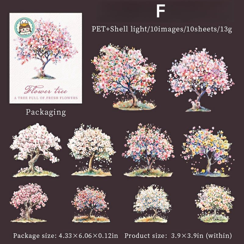 Blooming Trees Stickers