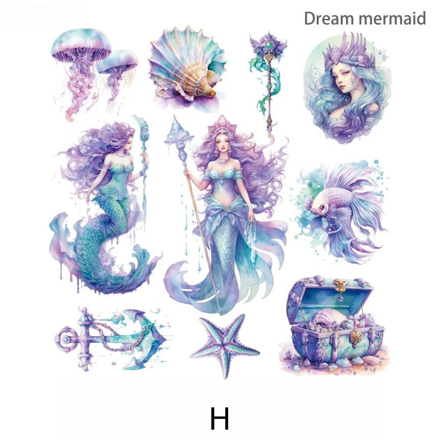 Mermaid Sea God Sticker