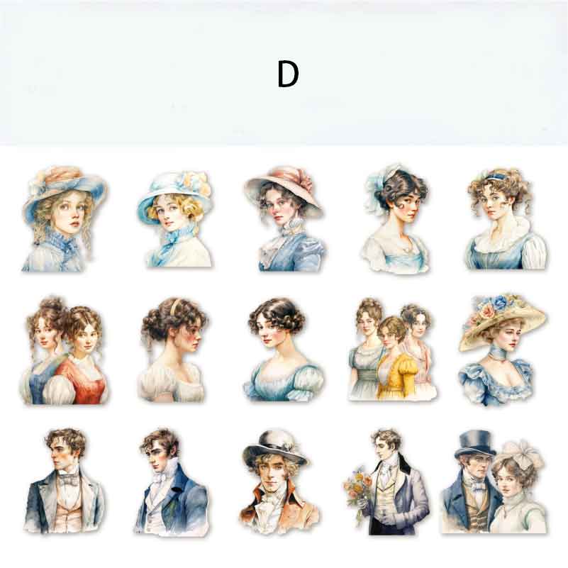 European Style Women Stickers