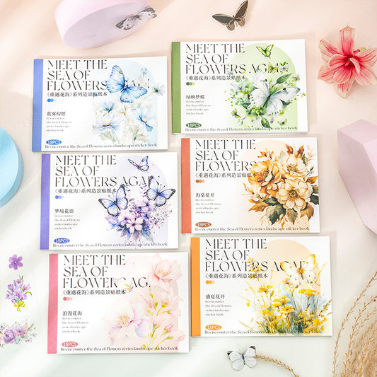 Flower Fields Sticker Book